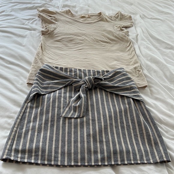 Afraid State 2 matching pieces: skirt and a top - Picture 1 of 5
